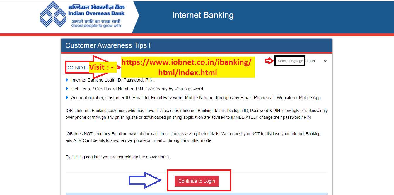 how to open online account in iob bank