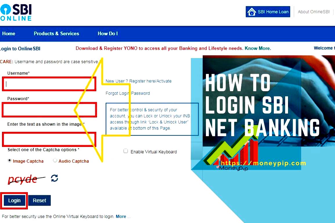 How to login SBI Net Banking
