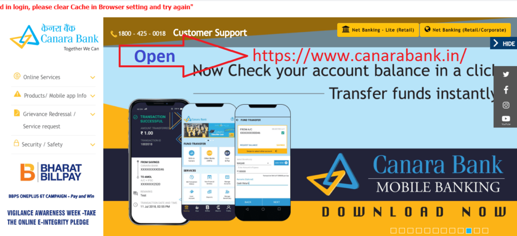 Open Fixed Deposit in Canara Bank