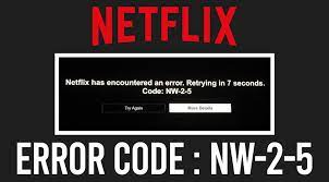 Netflix Error Code NW-2-5 1