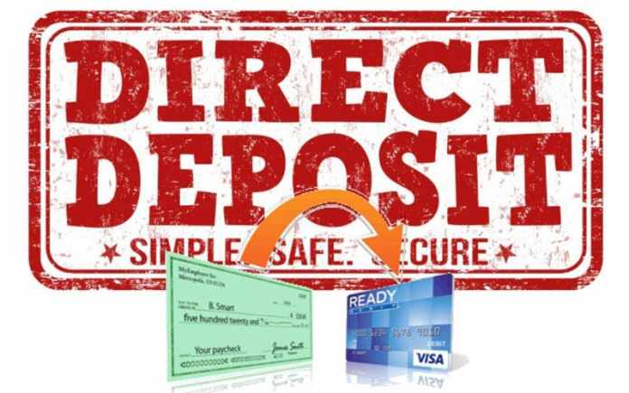 direct deposit